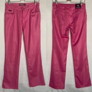Vintage Y2K Bubblegum USA Brand Pink Mid Rise Straight Leg Pants Size 7/8